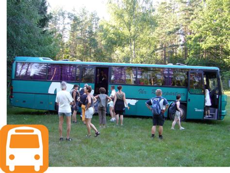 atvaļinājumu ar autobusu.